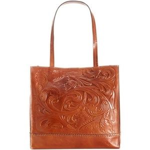 {Patricia Nash} Toscano Tooled Tote Gently Used